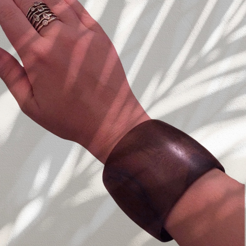 Dark wooden bangle